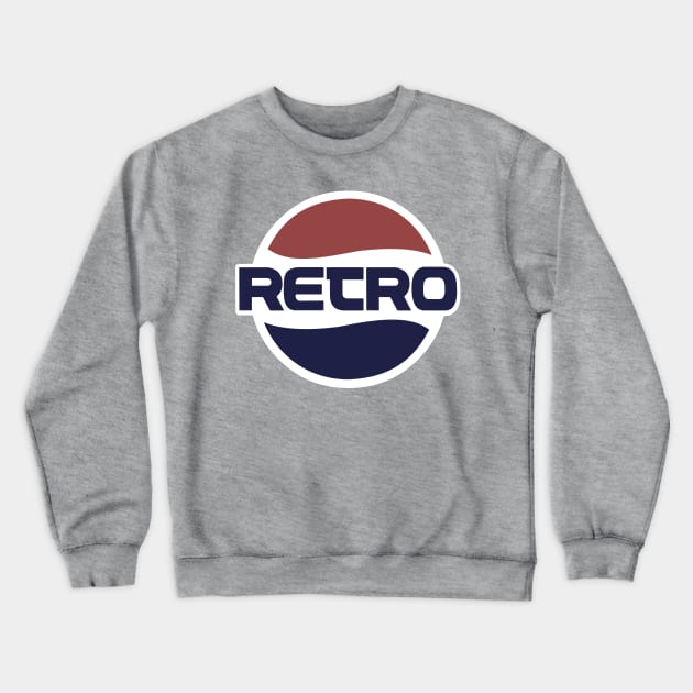 Retro logo for nostalgic 70s and 80s style Crewneck Sweatshirt by DaveLeonardo